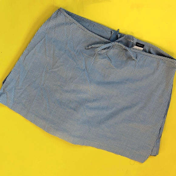 Vintage Pants - Vintage Blue & White Gingham Skort